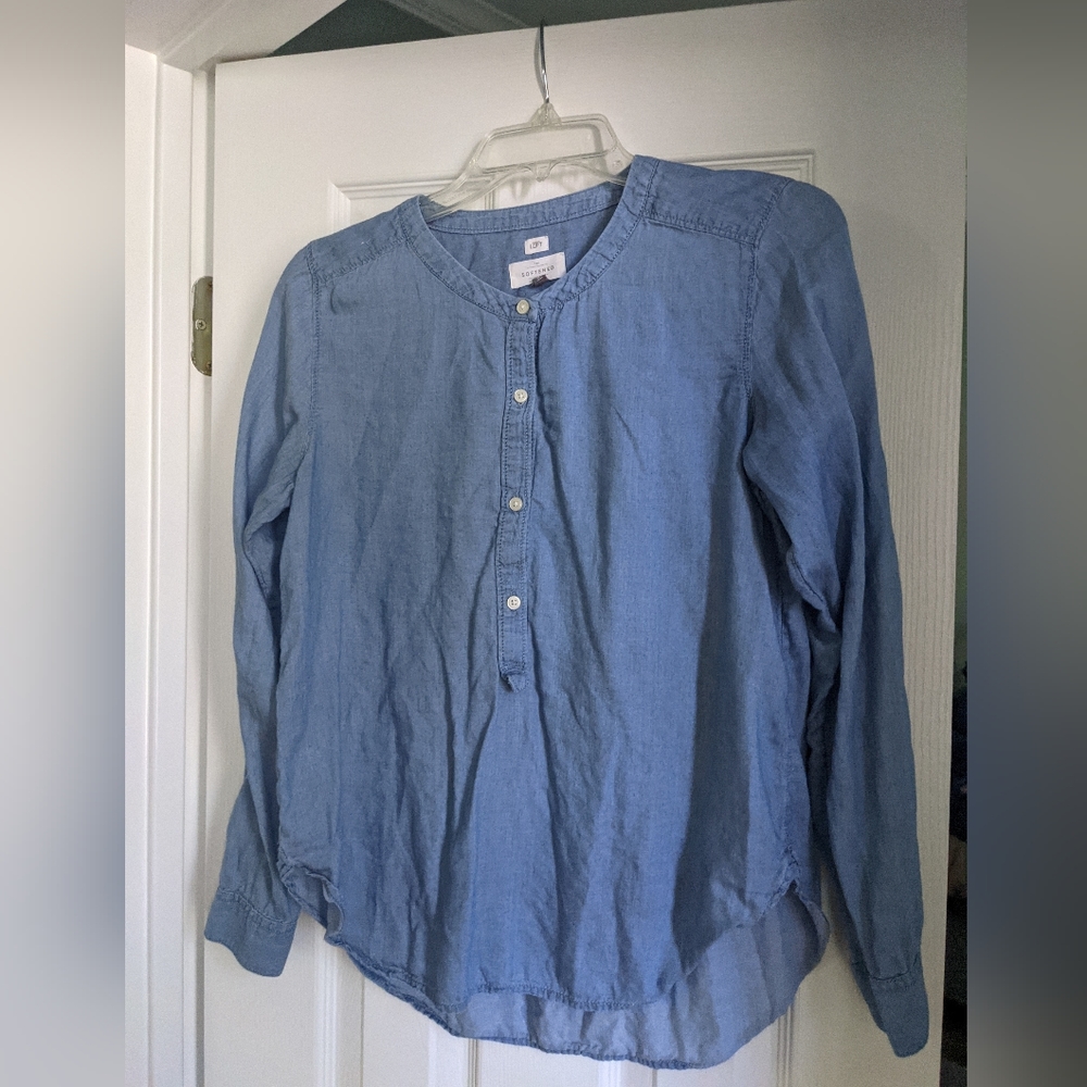 Loft Softened chambray shirt